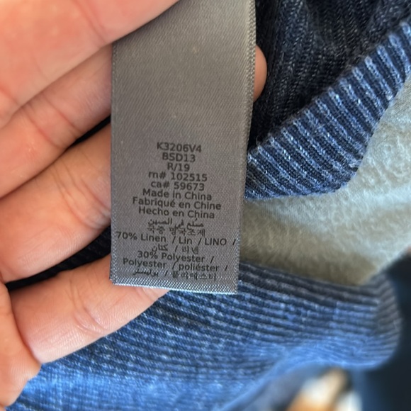 John Varvatos linen Henley shirt - Picture 5 of 5